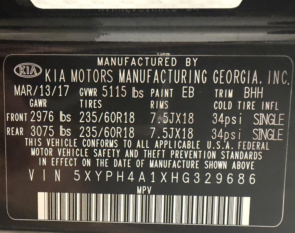 Kia Sorento EX 2WD 2017