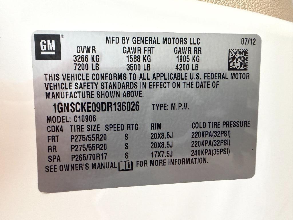 Chevrolet Suburban LTZ 1500 2WD 2013