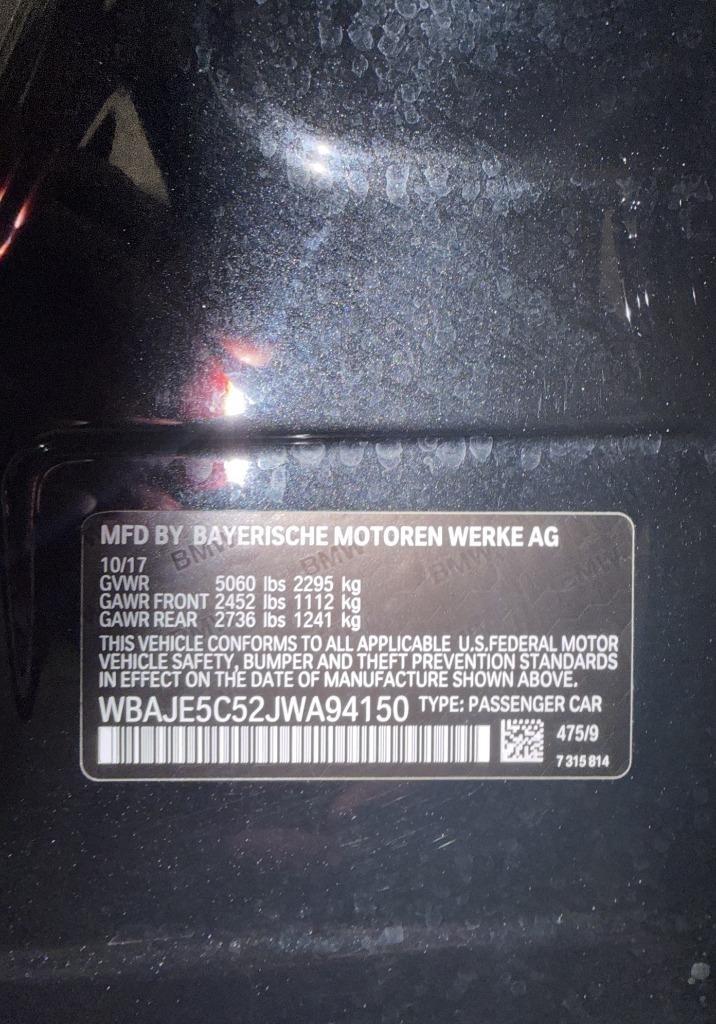 BMW 5-Series 540i 2018