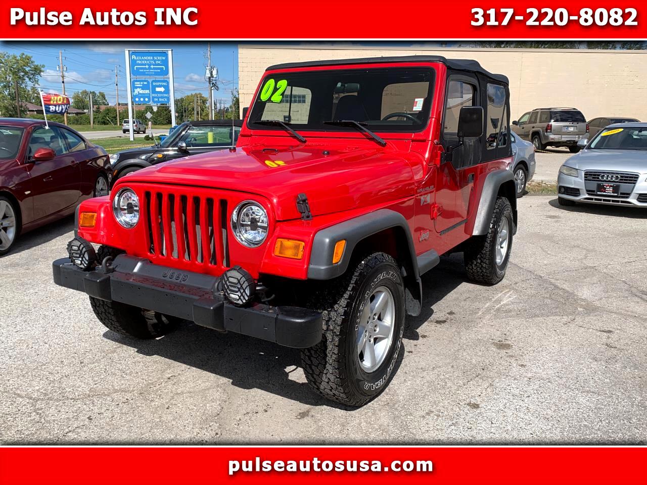 Used 2002 Jeep Wrangler X for Sale in Indianapolis IN 46226 Pulse Autos INC
