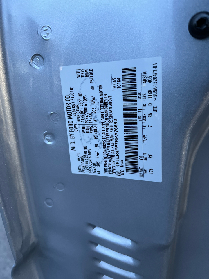 Ford Ranger Supercab 126" WB XLT 4WD 2011