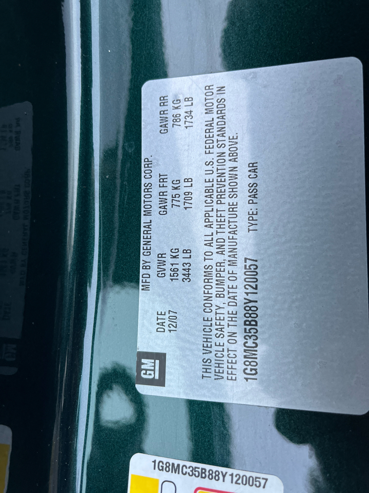 Saturn Sky Roadster 2008