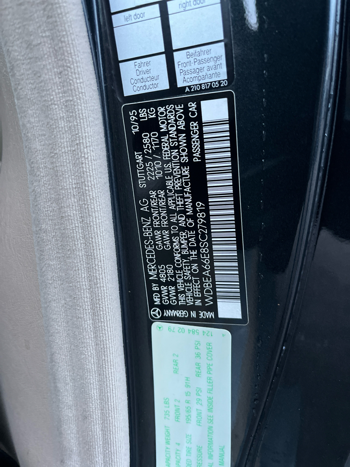 Mercedes-Benz E-Class E320 Cabriolet 1995