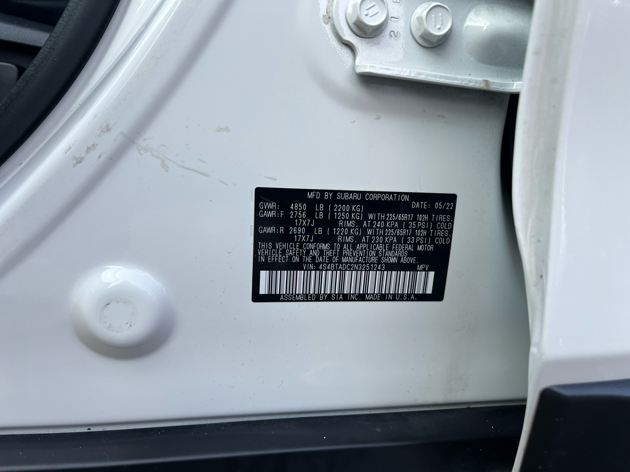 Subaru Outback Premium 2022