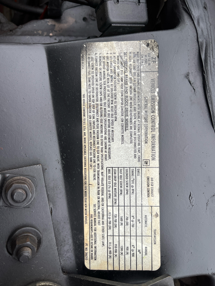 Chevrolet Corvette 2D Coupe 1974