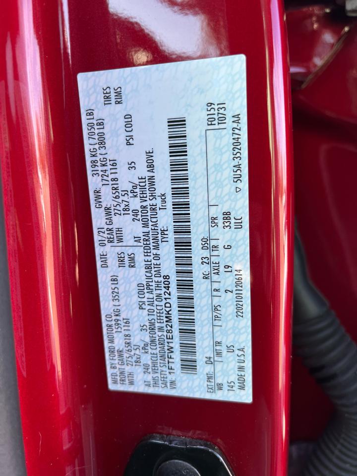 Ford F-150 XL SuperCrew 6.5-ft. Bed 4WD 2021