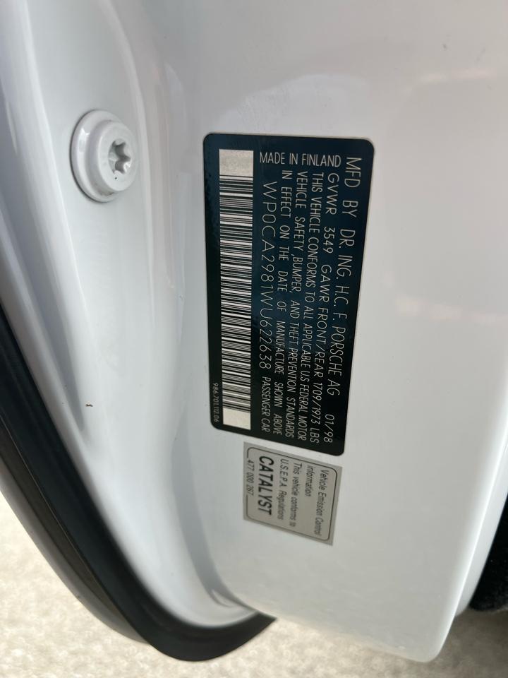 Porsche Boxster Base 1998