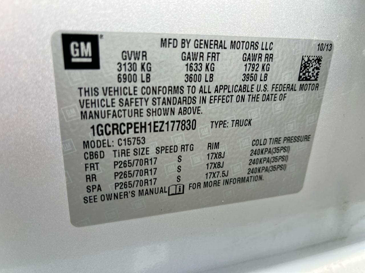 Chevrolet Silverado 1500 Work Truck 1WT Double Cab 2WD 2014