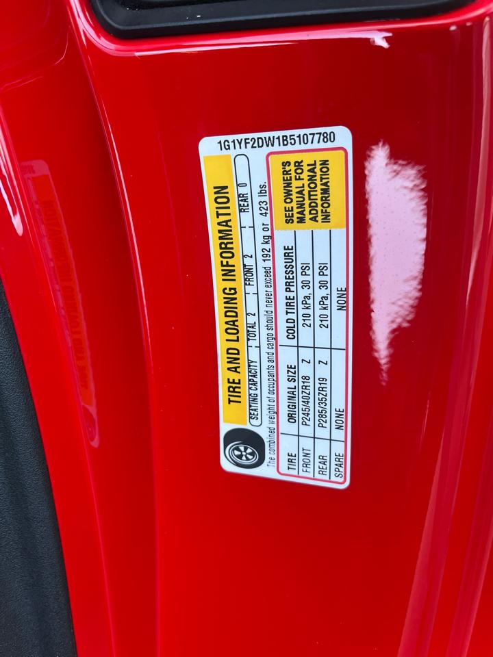 Chevrolet Corvette 2dr Cpe w/2LT 2011