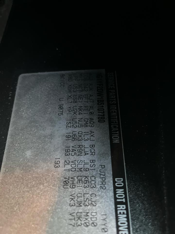 Chevrolet Corvette 2dr Cpe w/2LT 2011