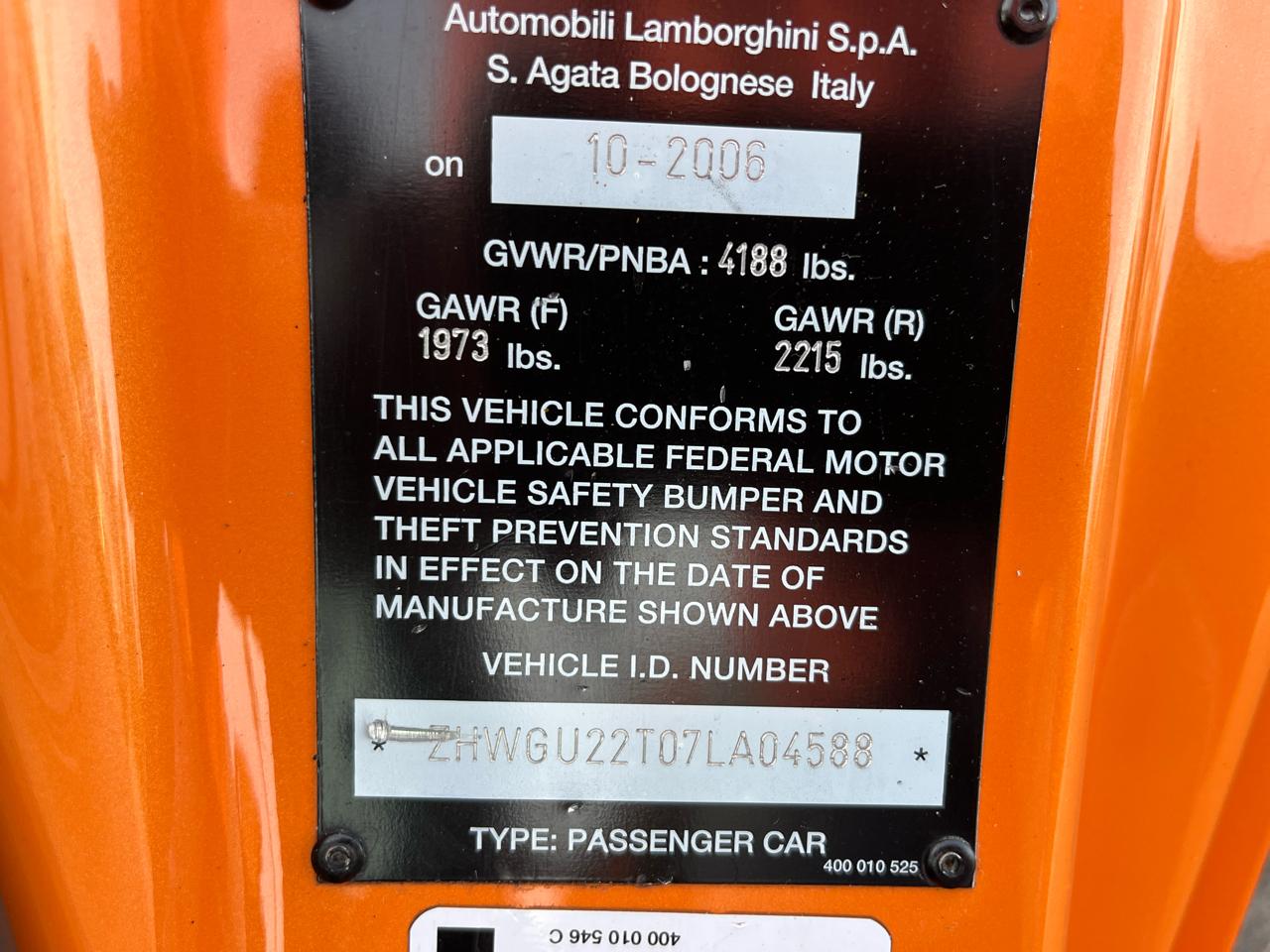 Lamborghini Gallardo Spyder 2007