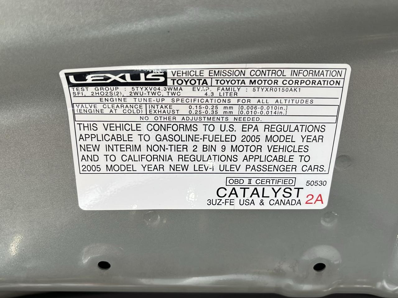 Lexus SC 430 Convertible 2005