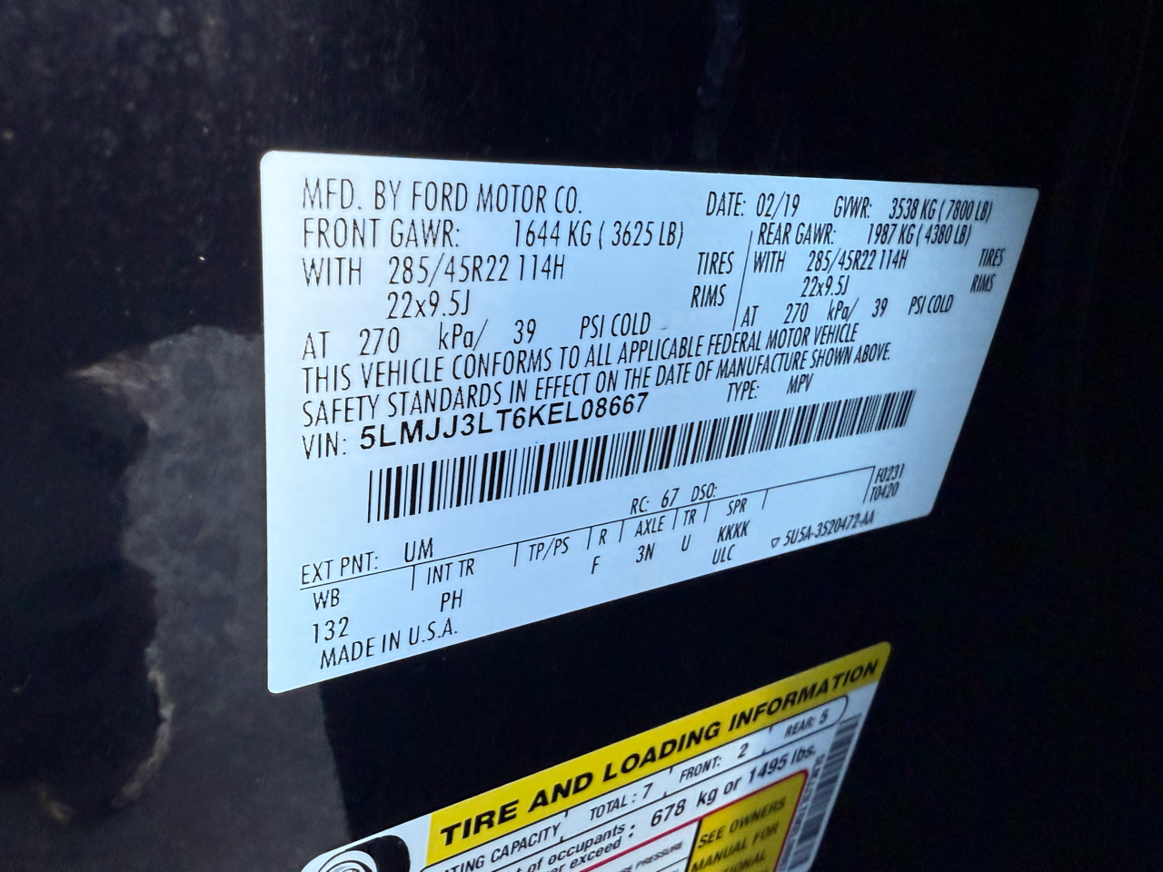 Lincoln Navigator L Black Label 4D SUV 4WD 2019 Lincoln Navigator L Black Label 4D SUV 4WD 2019