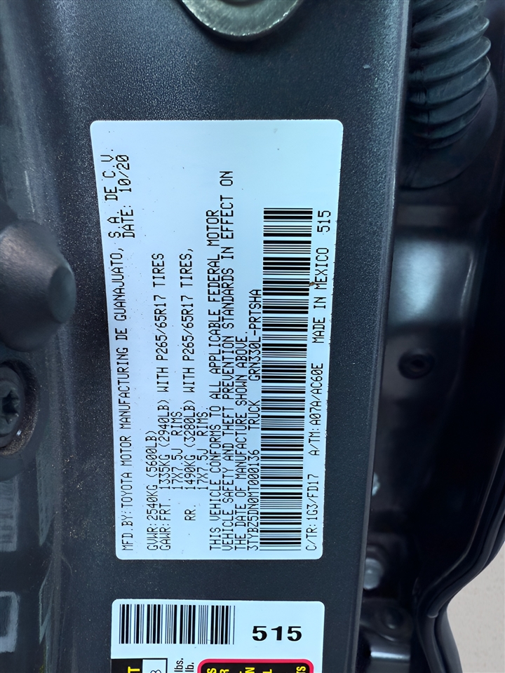 Toyota Tacoma 2WD TRD Sport Double Cab 6' Bed V6 AT (Natl) 2021