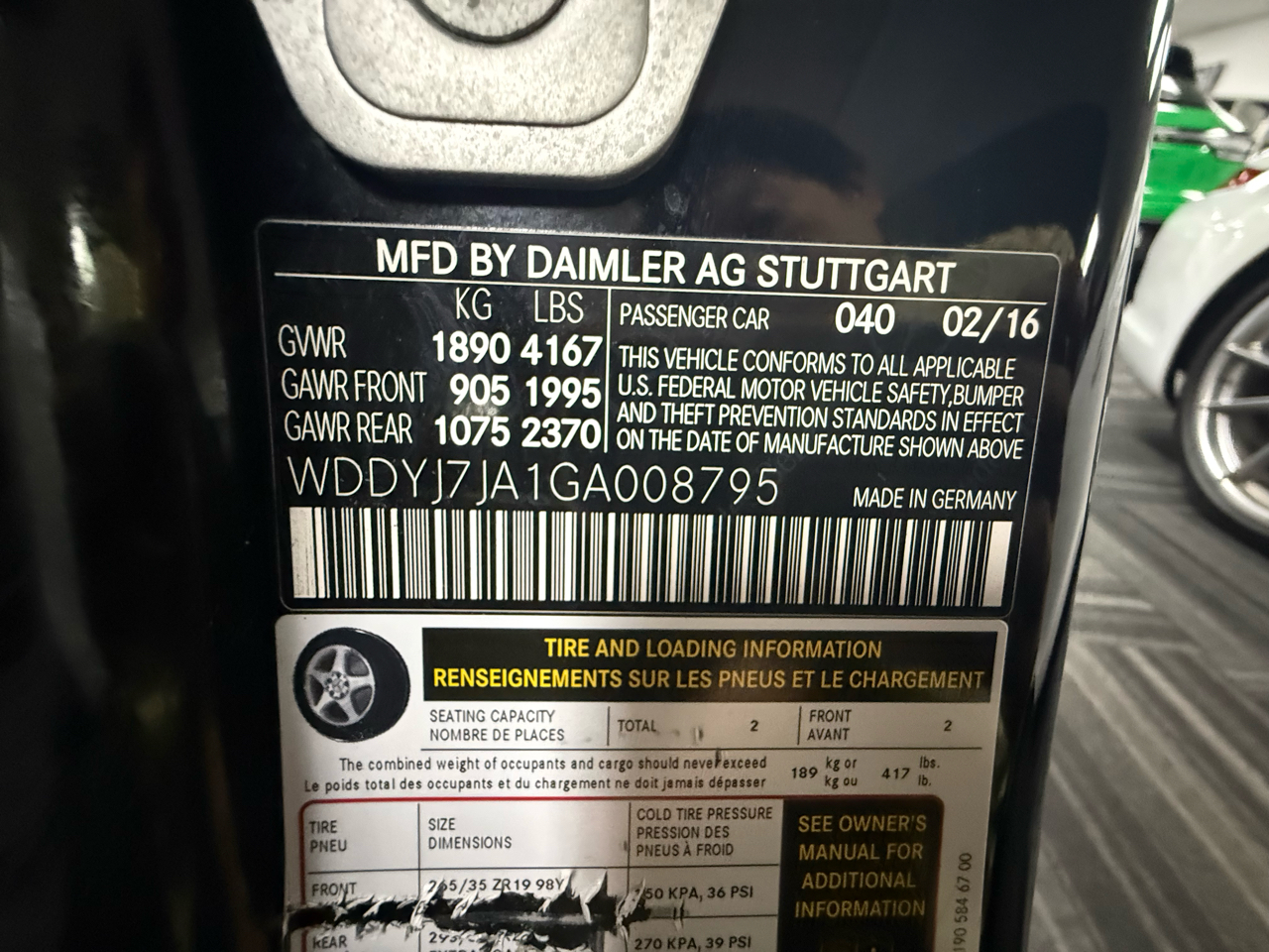 Mercedes-Benz AMG GT 2dr Cpe S 2016