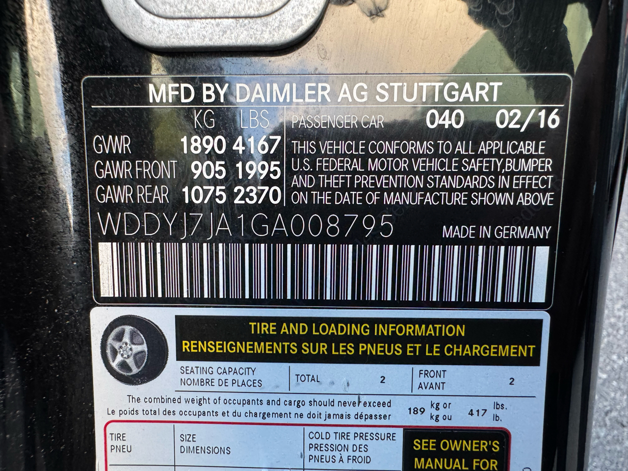 Mercedes-Benz AMG GT 2dr Cpe S 2016