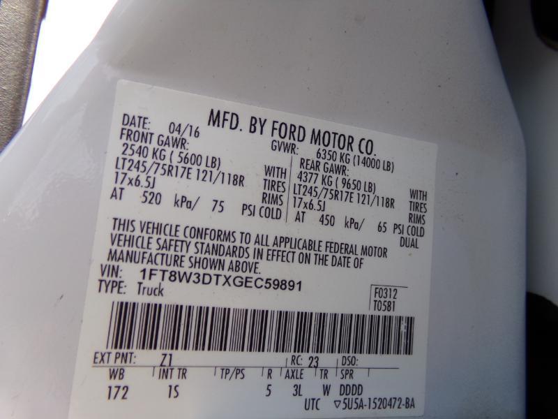 Ford F-350 SD XL Crew Cab Long Bed DRW 4WD 2016