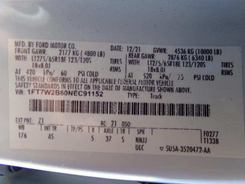 Ford F-250 SD XL Crew Cab Long Bed 4WD 2022