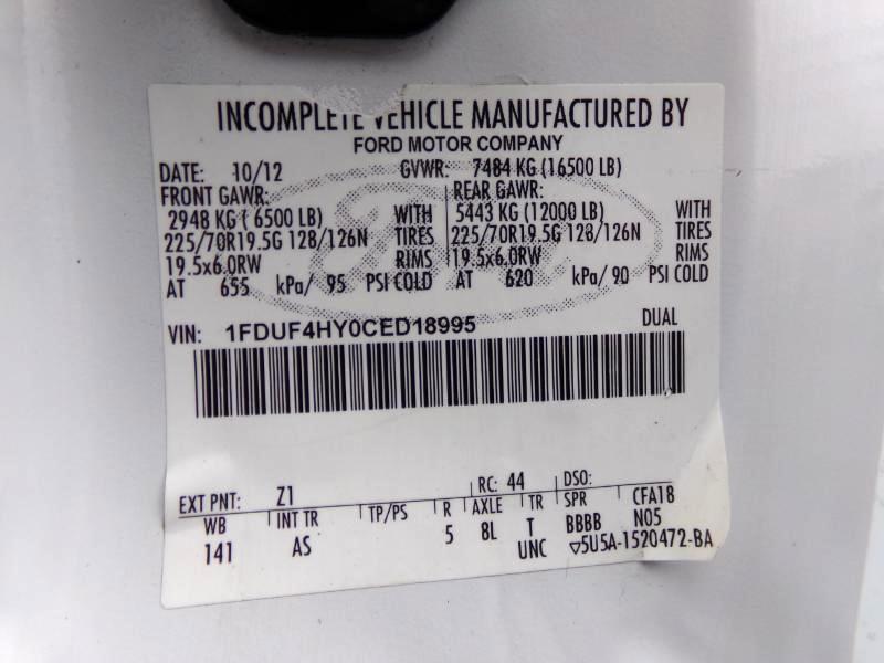 Ford F-450 SD Regular Cab DRW 4WD 2012