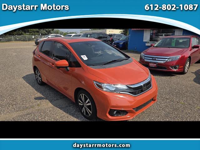 Orange 2018 Honda Fit Hatchback Front-Wheel Drive Automatic