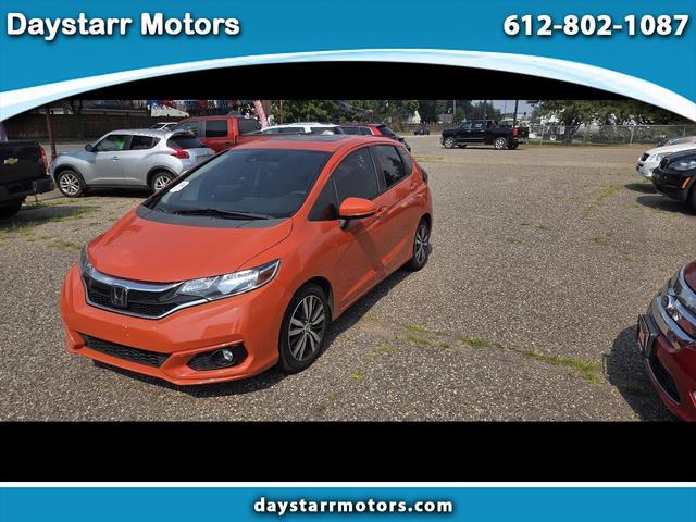 Orange 2018 Honda Fit Hatchback Front-Wheel Drive Automatic