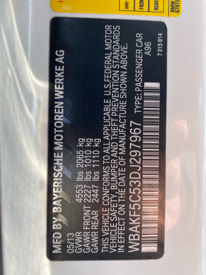 BMW 3-Series 328i xDrive Coupe - SULEV 2013