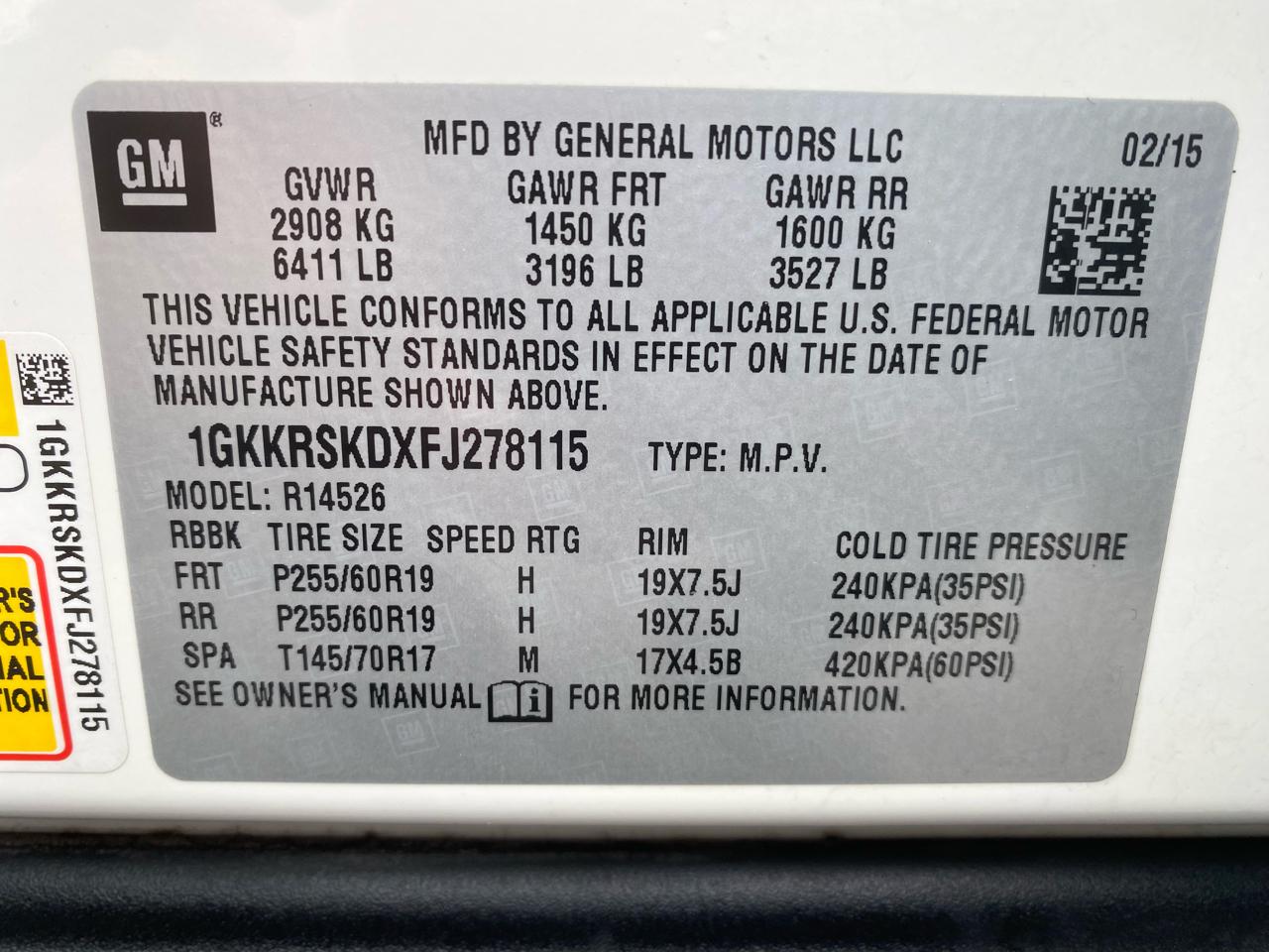 GMC Acadia SLT-2 FWD 2015