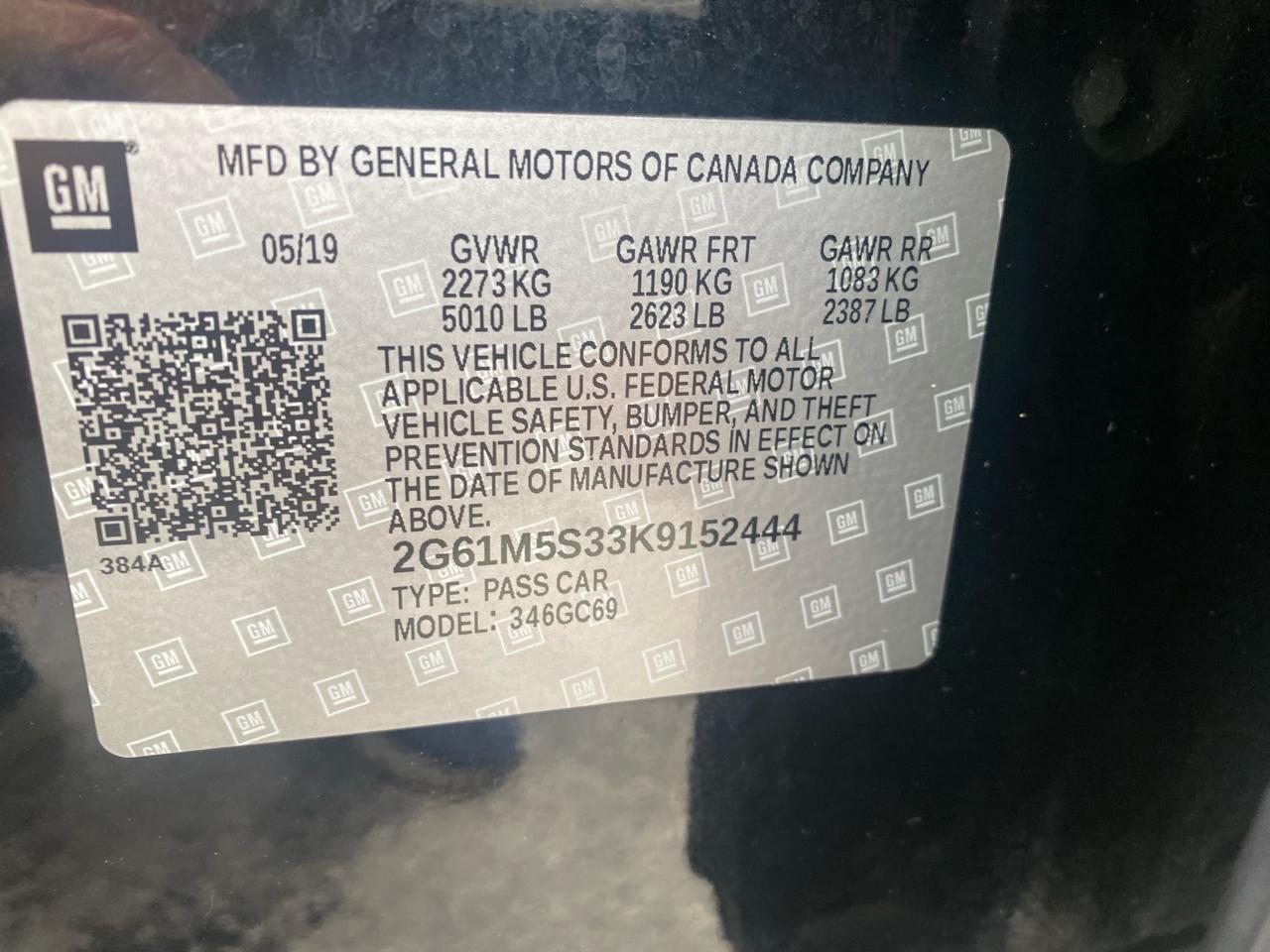 Cadillac XTS Luxury FWD 2019
