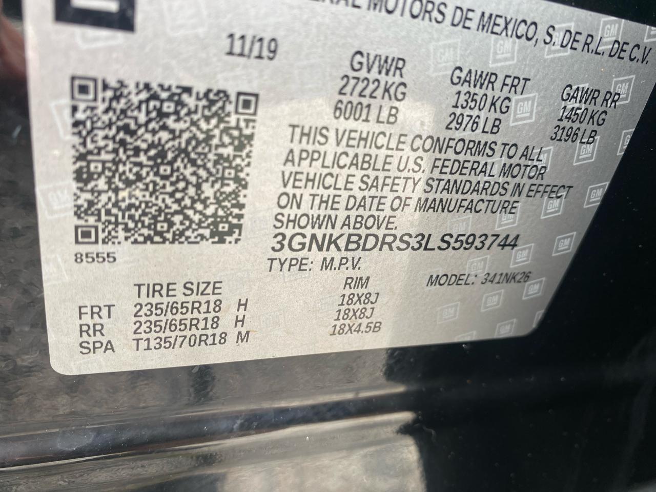 Chevrolet Blazer 3LT 4D SUV FWD 2020