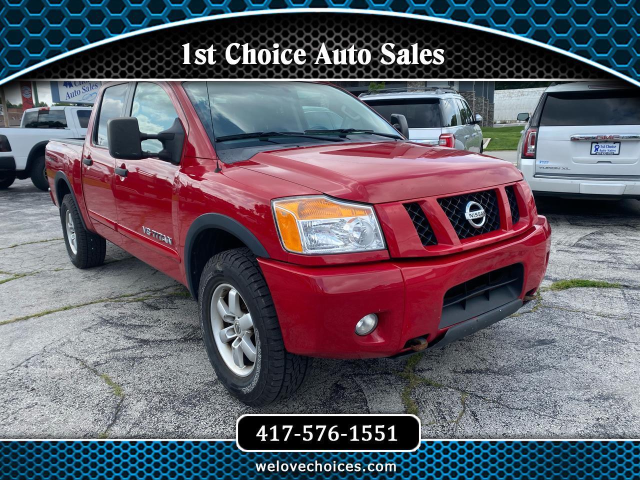 2012 Nissan Titan PRO-4X Crew Cab 4WD SWB