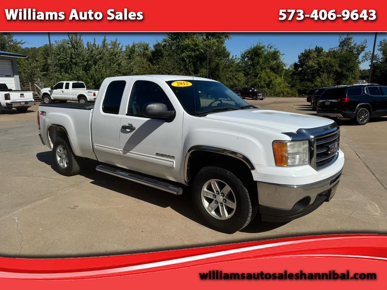 2012 GMC Sierra 1500 4WD Ext Cab 143.5" SLE