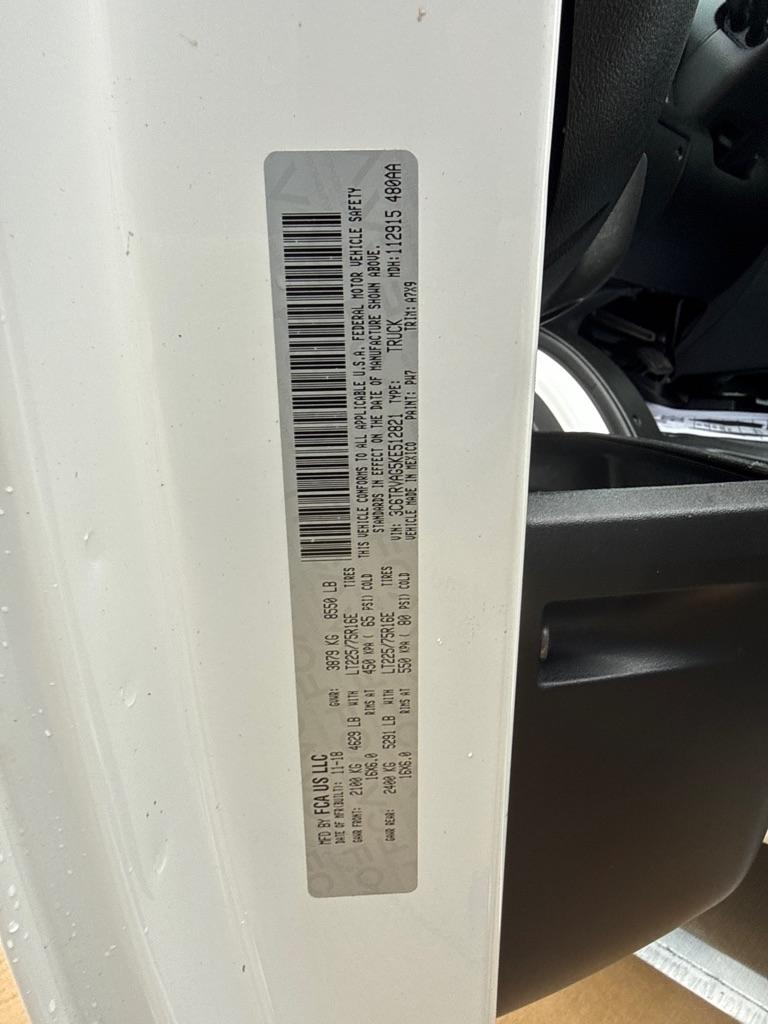 RAM Promaster 1500 Low Roof Tradesman 136-in. WB 2019