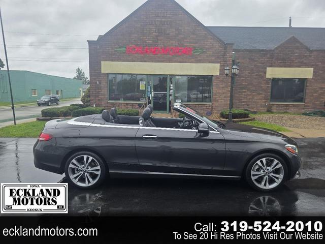 Gray 2019 Mercedes-Benz C-Class Convertible All-Wheel Drive Automatic
