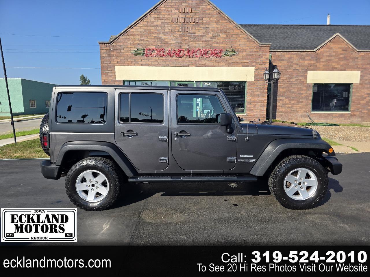 2018 Jeep Wrangler JK Unlimited Sport S 4x4
