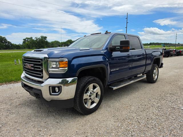 Blue 2019 GMC Sierra 2500HD SLE Crew Cab 4WD Pickup Truck Four-Wheel Drive Automatic