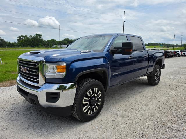 Blue 2019 GMC Sierra 2500HD Base Crew Cab 4WD Pickup Truck Four-Wheel Drive Automatic