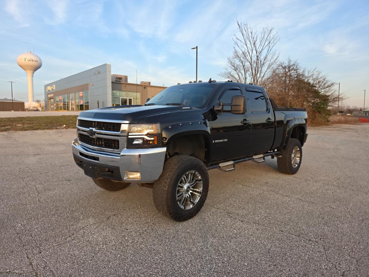 Black 2009 Chevrolet Silverado 2500HD LTZ Crew Cab 4WD Pickup Truck Four-Wheel Drive Automatic