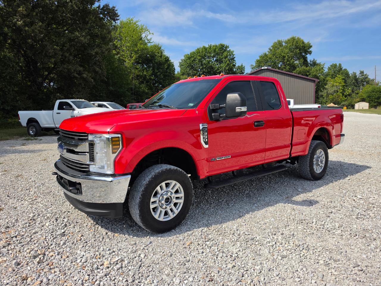 Red 2018 Ford F-350 Super Duty Pickup Truck Four-Wheel Drive Automatic
