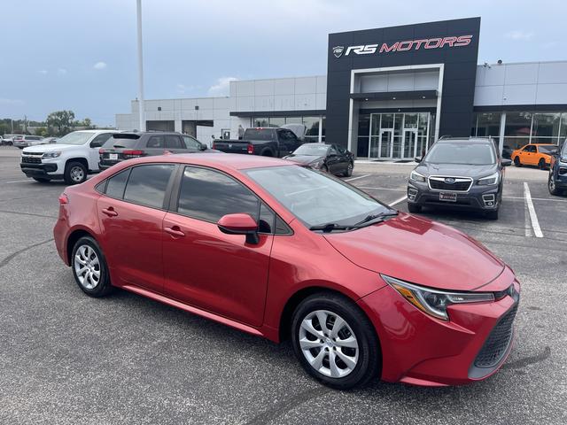 Red 2021 Toyota Corolla Sedan Front-Wheel Drive Continuously Variable Transmission