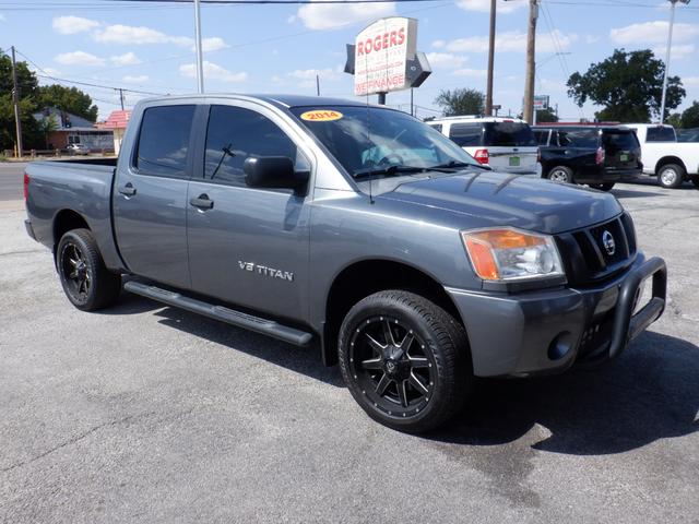 Gray 2014 Nissan Titan Pickup Truck 4X2 Automatic
