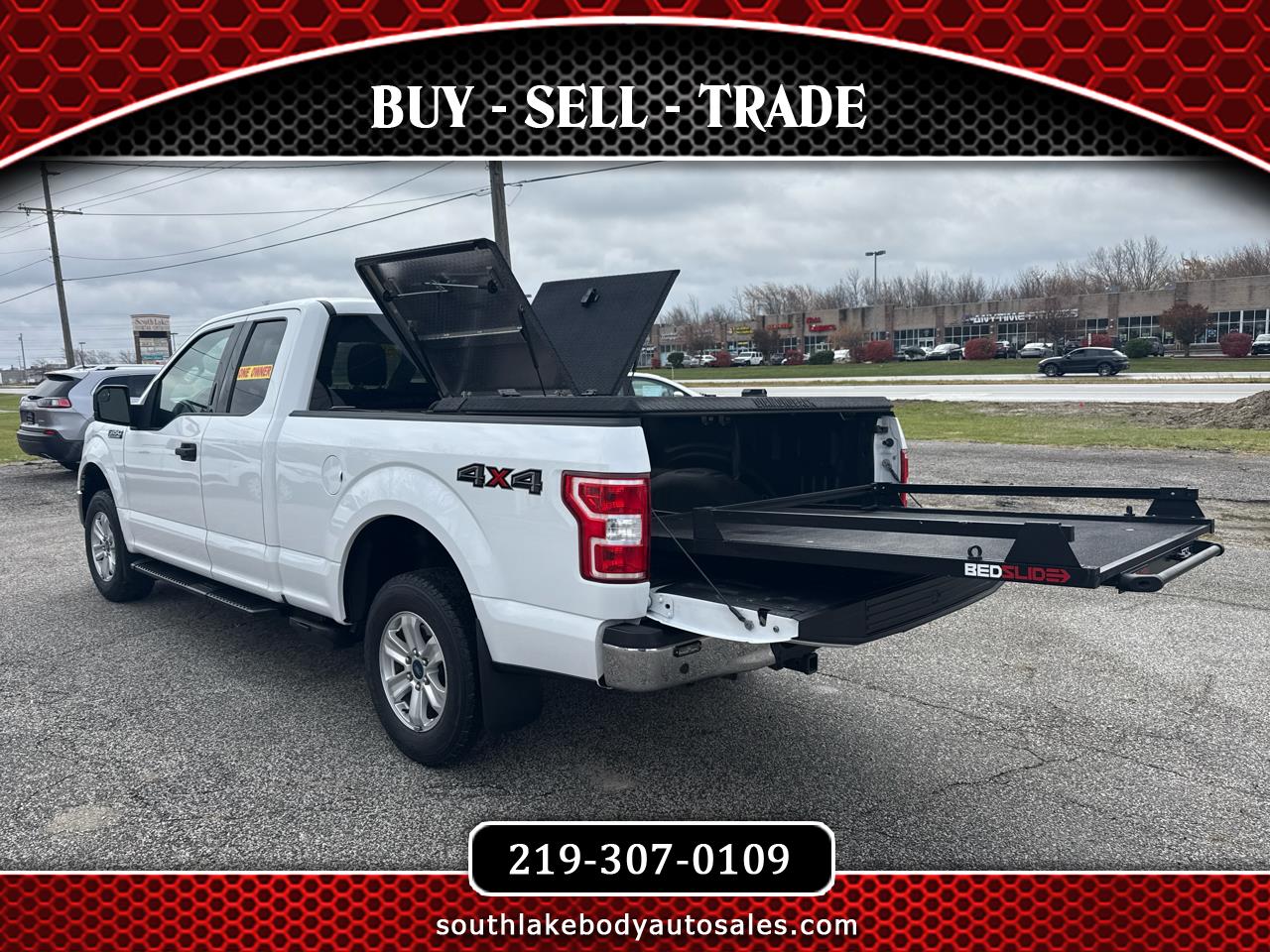 2020 Ford F-150 XLT SuperCab 4x4 w Hard Top Cover & Pull Out