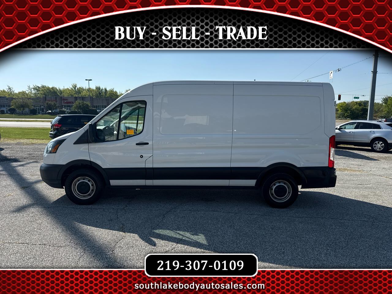 2019 Ford Transit Cargo Van T-150 148" Med Rf 8600 GVWR Sliding RH Dr