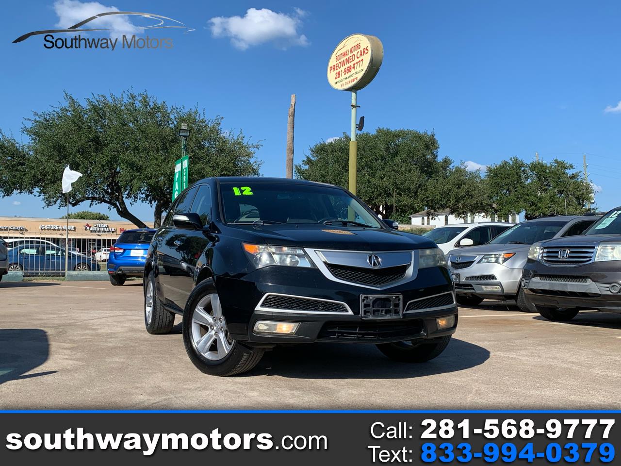 Acura MDX 6-Spd AT w/Tech Package 2012 Acura MDX 6-Spd AT w/Tech Package 2012