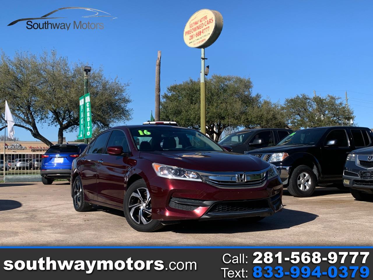 2016 Honda Accord LX Sedan CVT