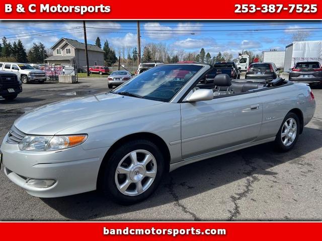 Silver 2002 Toyota Camry Solara SE V6 Convertible Convertible Front-Wheel Drive Automatic