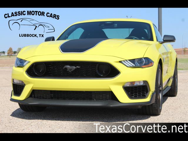 Yellow 2021 Ford Mustang Coupe Rear-Wheel Drive 6-Speed Manual