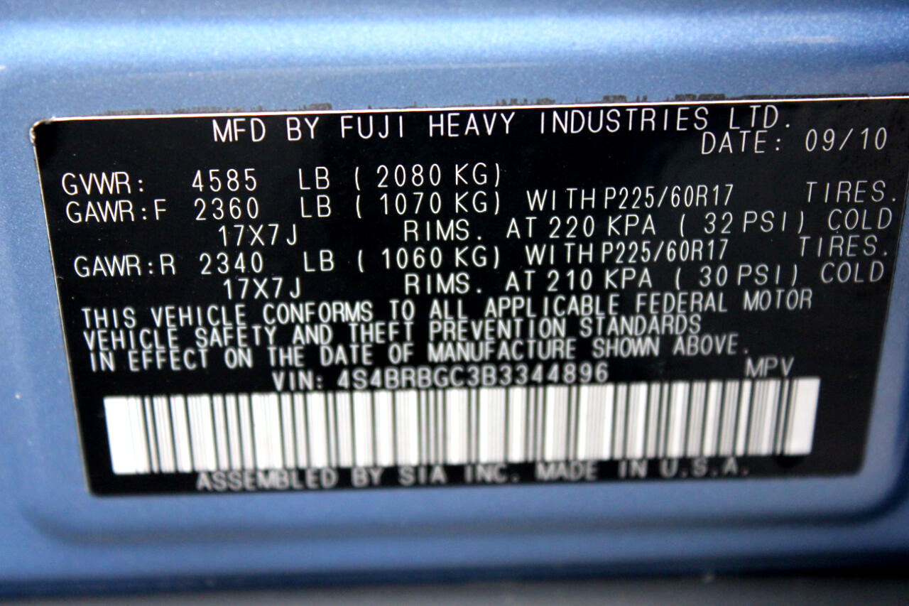 Subaru Outback 2.5i Premium 2011