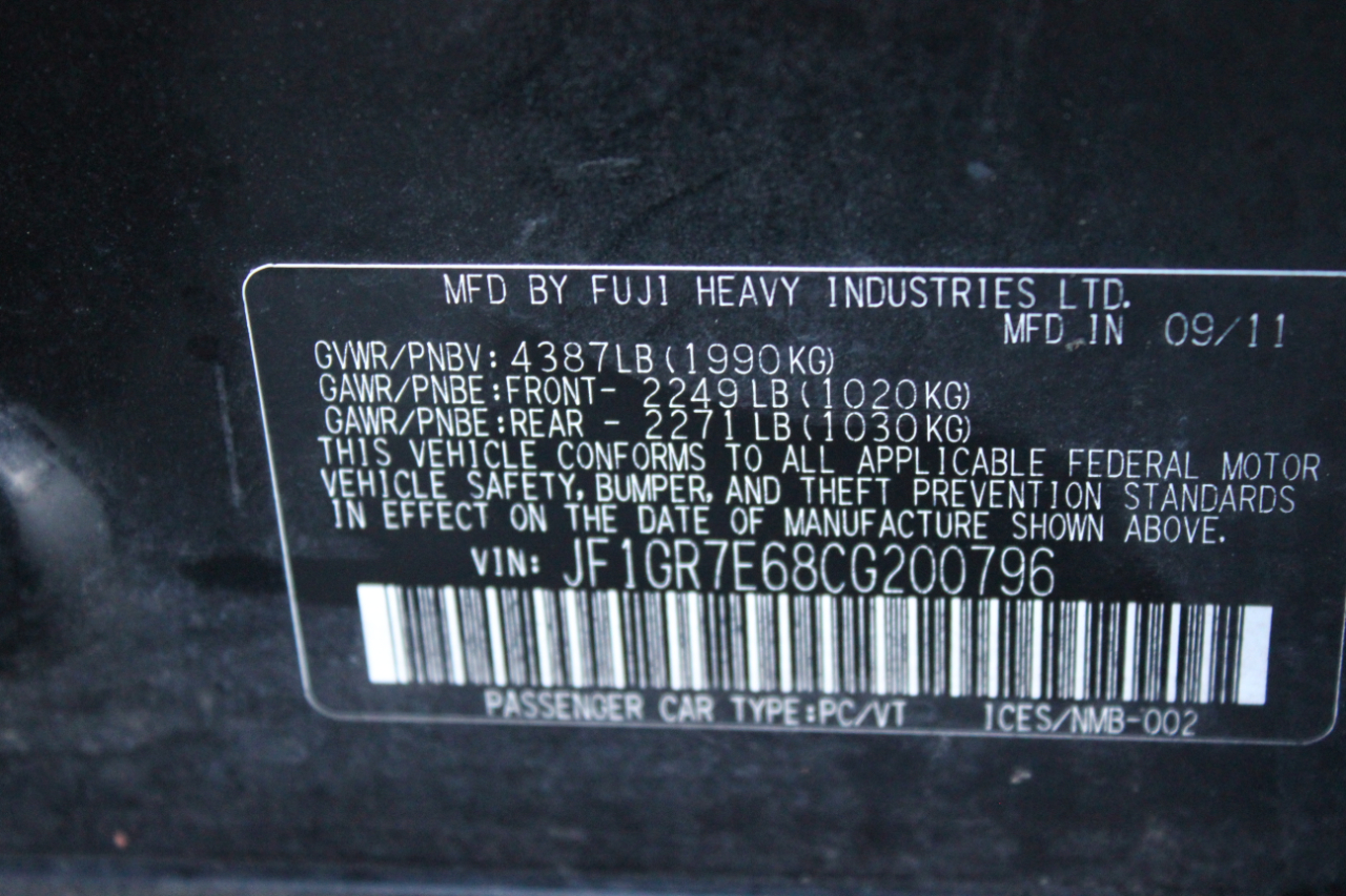 Subaru Impreza WRX 5-Door 2012