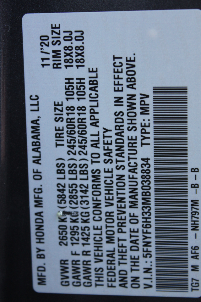 Honda Pilot EX 4WD 2021