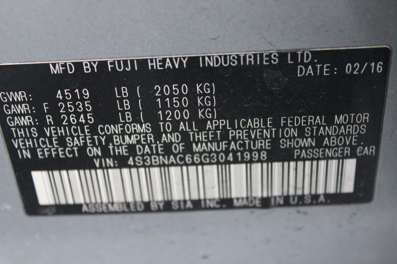 Subaru Legacy 2.5i Premium 2016